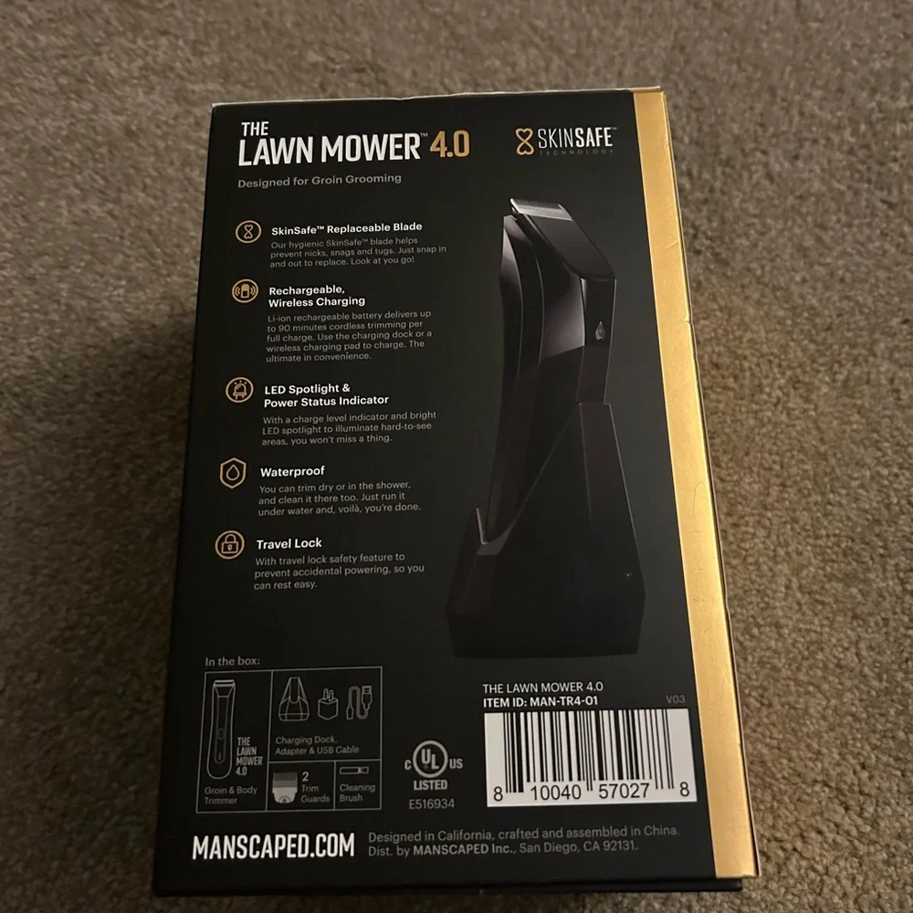 Manscaped Lawn Mower 4.0 Electric Trimmer - Black